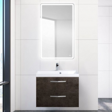 Мебель для ванной BelBagno Aurora 60 cemento scuro подвесная, матовая
