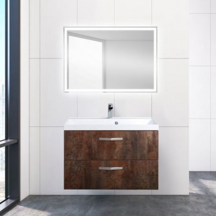 Мебель для ванной BelBagno Aurora 80 metallo vintage подвесная, матовая