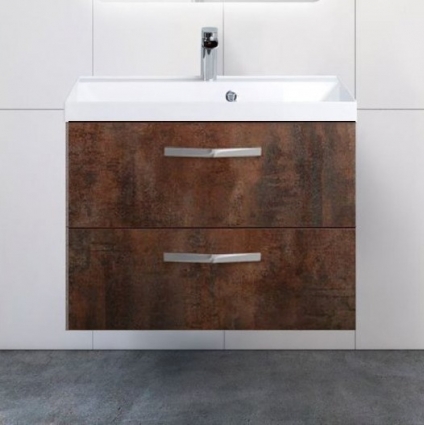Тумба с раковиной BelBagno Aurora 60 metallo vintage, подвесная, матовая