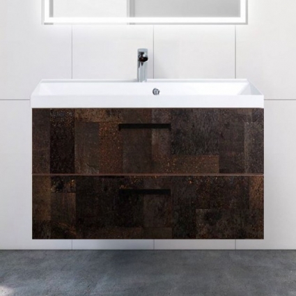 Тумба с раковиной BelBagno Aurora 90 metallo, с ящиками