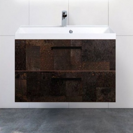 Тумба с раковиной BelBagno Aurora 80 metallo, подвесная, матовая