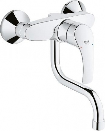 Смеситель Grohe Eurosmart New 31509002 для кухонной мойки однорычажный, хром