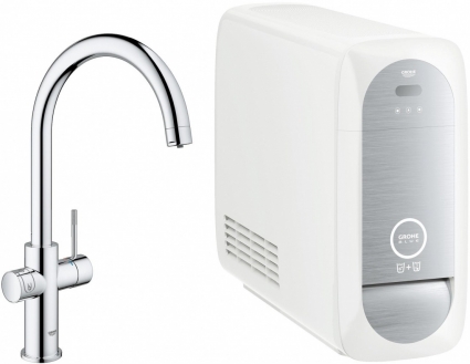 Смеситель Grohe Blue Home 31455000 с функцией фильтрации и газирования воды, сенсорный, хром