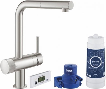 Смеситель Grohe Blue Pure Minta 30382DC0 с функцией фильтрации, однорычажный, хром