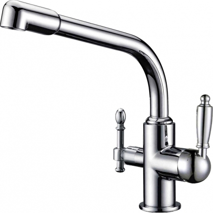 Смеситель Zorg Clean Water ZR 319 YF-33 для кухонной мойки однорычажный, хром
