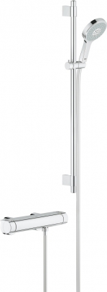Душевой комплект Grohe Grohtherm 2000 34482001 смеситель + душевой гарнитур хром,  в стиле hi-tech