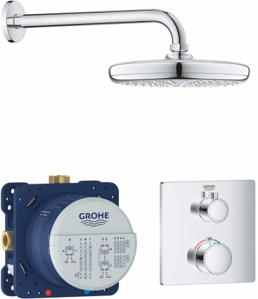 Душевой комплект Grohe Grohtherm 34728000 хром, 1 режим