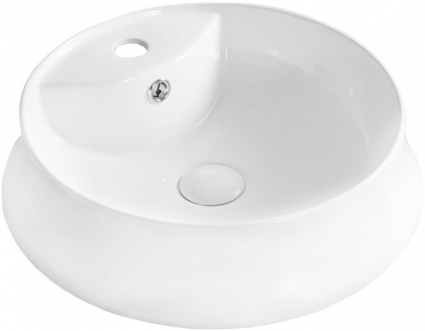Рукомойник BelBagno BB1398 цвет белый, на столешницу, круглая