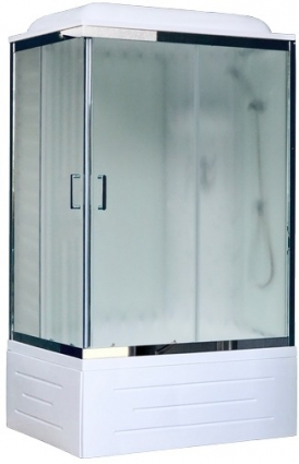Душевая кабина Royal Bath RB 8100BP6-WC-CH R прямоугольная, поддон глубокий