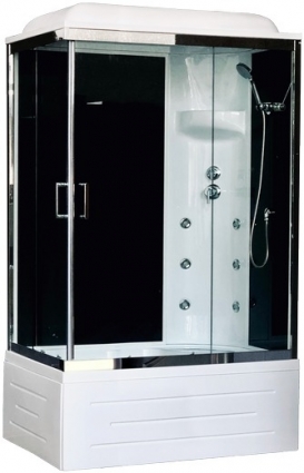 Душевая кабина Royal Bath RB 8100BP3-BT-CH R прямоугольная, поддон глубокий