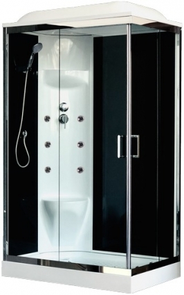 Душевая кабина Royal Bath RB 8120НР7-ВТ-СН L прямоугольная, поддон низкий
