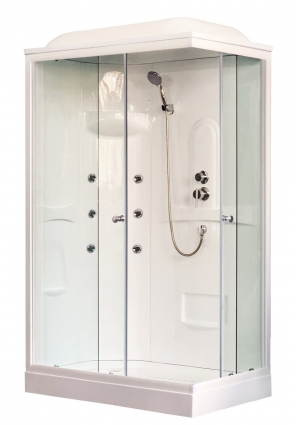 Душевая кабина Royal Bath RB 8120НР2-Т L прямоугольная, поддон низкий