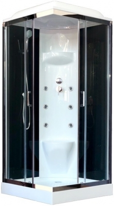 Душевая кабина Royal Bath RB 90НР7-ВT-СН квадратная, поддон низкий