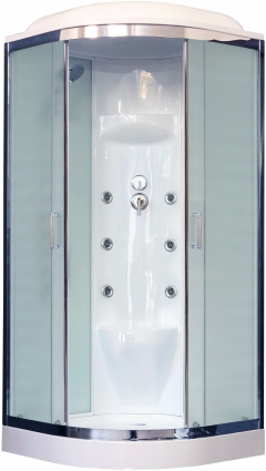 Душевая кабина Royal Bath RB 90HK7-WС-CH четверть круга, поддон низкий