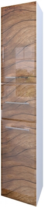 Шкаф-пенал Marka One Visbaden 30П wood, L, подвесной, левый