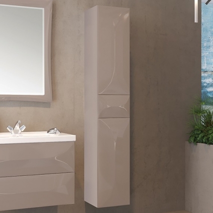 Шкаф-пенал Marka One Elegant 30П cappuccino, R, подвесной, правый