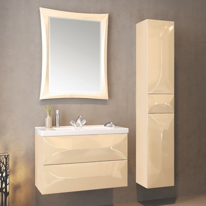 Мебель для ванной Marka One Elegant 80П vanilla подвесная, с ящиками