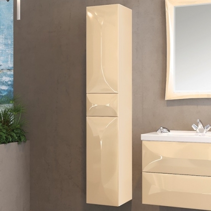 Шкаф-пенал Marka One Elegant 30П vanilla, L, подвесной, левый