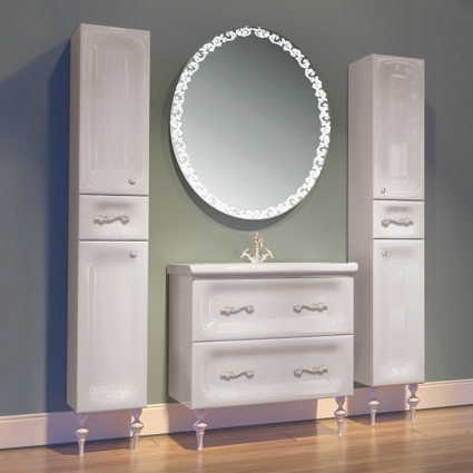 Мебель для ванной Marka One Cheri 80Н white подвесная, с ящиками