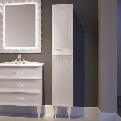 Шкаф-пенал Marka One Lumier 30Н white, R, подвесной, правый