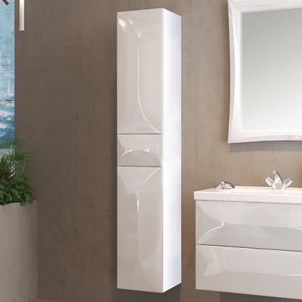 Шкаф-пенал Marka One Elegant 30П white, R, подвесной, правый