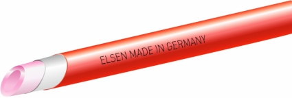 Труба из сшитого полиэтилена Elsen PE-RT II Elspipe 16x2,0 (бухта: 500 м), цвет красный, 2 слоя