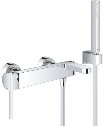 Смеситель Grohe Plus 33547003 для ванны с душем, однорычажный, хром