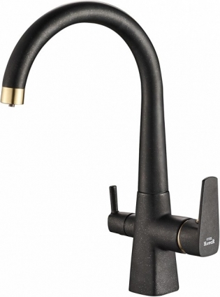 Смеситель Steel Hammer SH 819 BLACK BR для кухонной мойки однорычажный, высота излива 25.5 см