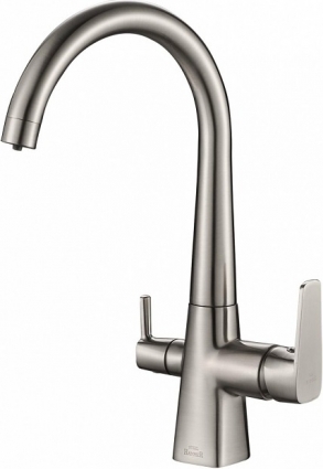 Смеситель Steel Hammer SH 819 SATIN для кухонной мойки однорычажный, хром