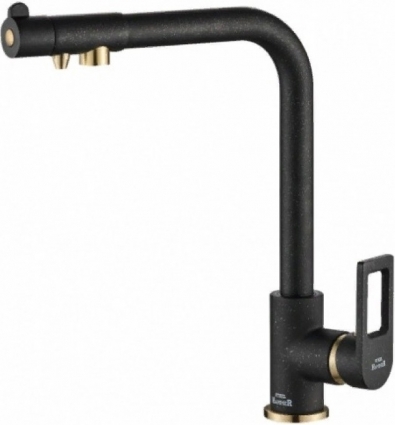 Смеситель Steel Hammer SH 572 BLACK BR для кухонной мойки однорычажный, высота излива 36.8 см