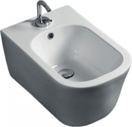 Биде подвесное Kerasan Tribeca 512501 цвет белый, прямоугольное, 35x54 см