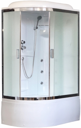 Душевая кабина Royal Bath RB 8120ВК2-M-CH R прямоугольная-асимметричная, поддон глубокий