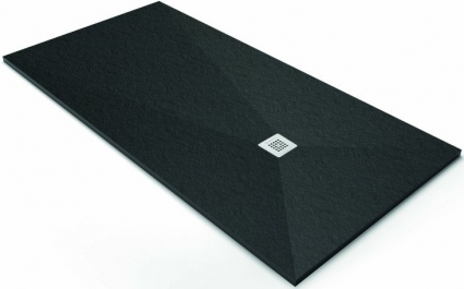 Поддон для душа Acquabella Base Slate 120x90 AH negro прямоугольный, низкий