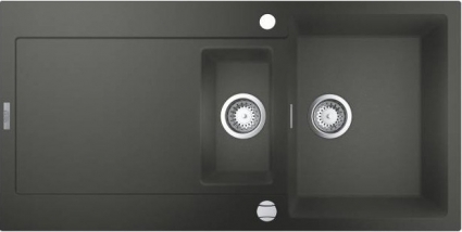 Мойка кухонная Grohe K500 31646AT0 матовая, прямоугольная, с крылом, 100x50 см