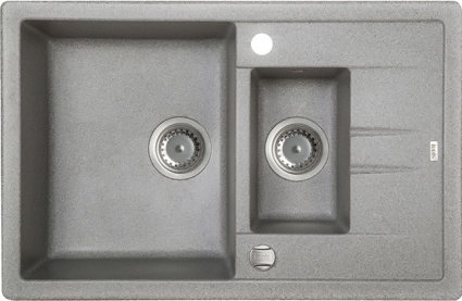 Мойка кухонная Iddis Vane G V17G785i87 матовая, прямоугольная, с крылом, 78x50 см