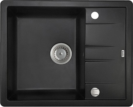Мойка кухонная Iddis Vane G V06B621i87 матовая, прямоугольная, с крылом, 62x50 см