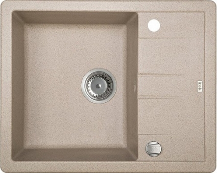 Мойка кухонная Iddis Vane G V08P621i87 матовая, прямоугольная, с крылом, 62x50 см