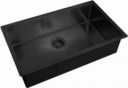 Мойка кухонная Zorg Light ZL R 740440 GRAFIT брашированная, прямоугольная, 74x44 см