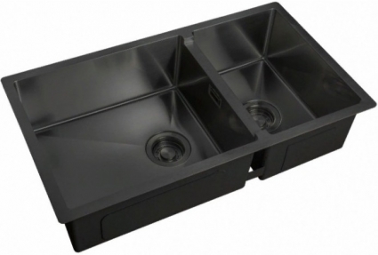 Мойка кухонная Zorg Light ZL R 780-2-440 GRAFIT брашированная, прямоугольная, 78x44 см