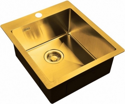 Мойка кухонная Zorg Light ZL R 450510 BRONZE брашированная, прямоугольная, 45x51 см