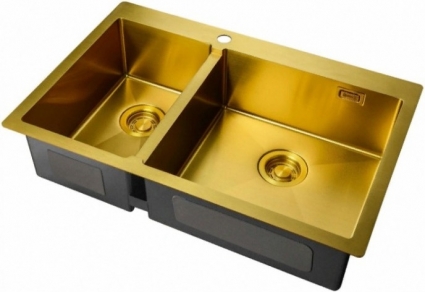 Мойка кухонная Zorg Light ZL R 780-2-510-R BRONZE брашированная, прямоугольная, 78x51 см