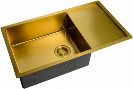 Мойка кухонная Zorg Light ZL R 780440 BRONZE брашированная, прямоугольная, 78x44 см
