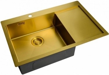 Мойка кухонная Zorg Light ZL R 780510-L BRONZE брашированная, прямоугольная, 78x51 см