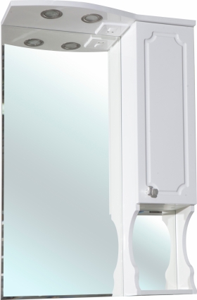 Зеркало-шкаф Bellezza Кантри 65 R, с подсветкой, прямоугольное, правое