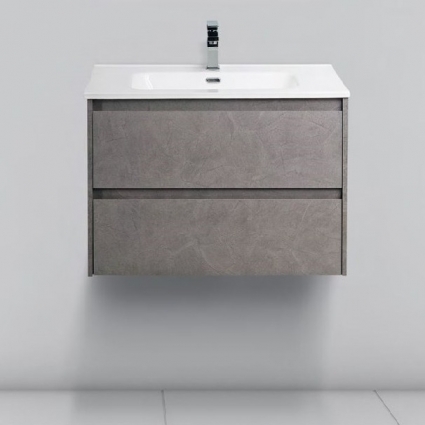 Тумба с раковиной BelBagno Kraft 60 pietra grigio, подвесная, с ящиками