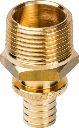 Переходник Stout SFA 0001 16xR 3/4", аксиальный, с наружной резьбой
