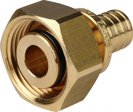Переходник Stout SFA 0034 16xG 3/4", аксиальный, с накидной гайкой, присоединение евроконус
