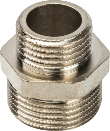 Ниппель Stout SFT-0004 3/4"х1/2" переходной, никелированный