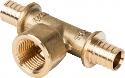 Тройник Stout SFA 0028 16xR 1/2", аксиальный, с внутренней резьбой
