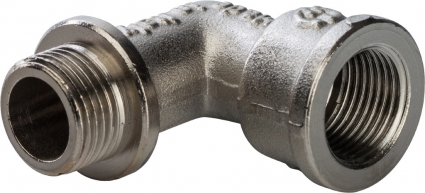 Угольник Stout SFT-0016 3/8" НВ, с упором, никелированный